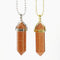 Red Sandstone Gemstone Pendant Necklace